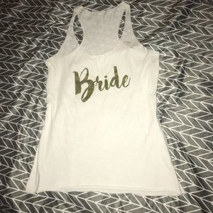 “Bride” racerback tank top